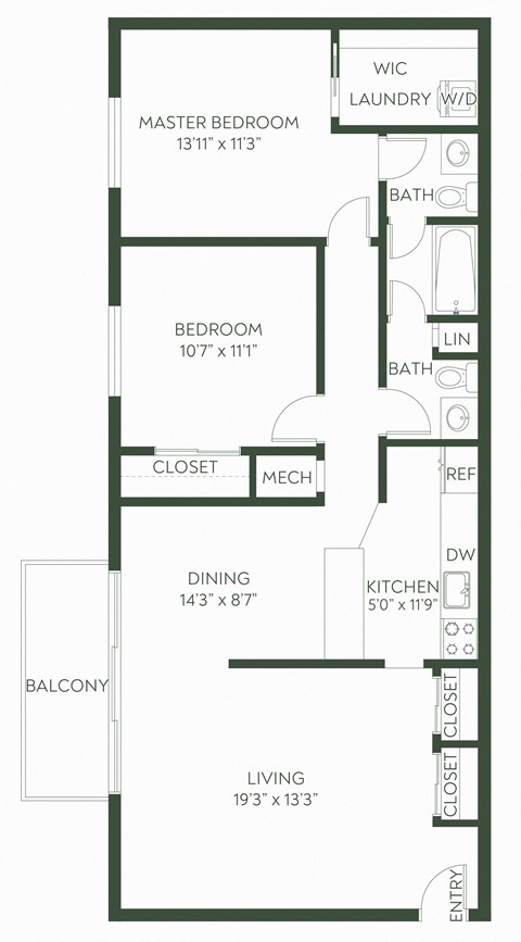 a floor plan of a house